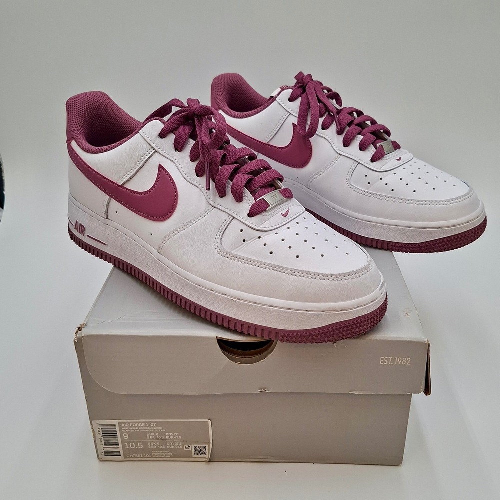 Nike Air Force 1 '07 Low Light Bordeaux DH7561-101 Men's 9 Women's 10.5 Box